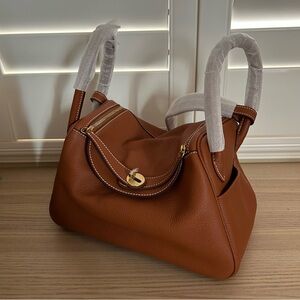 26cm Golden Brown Pillow Bag